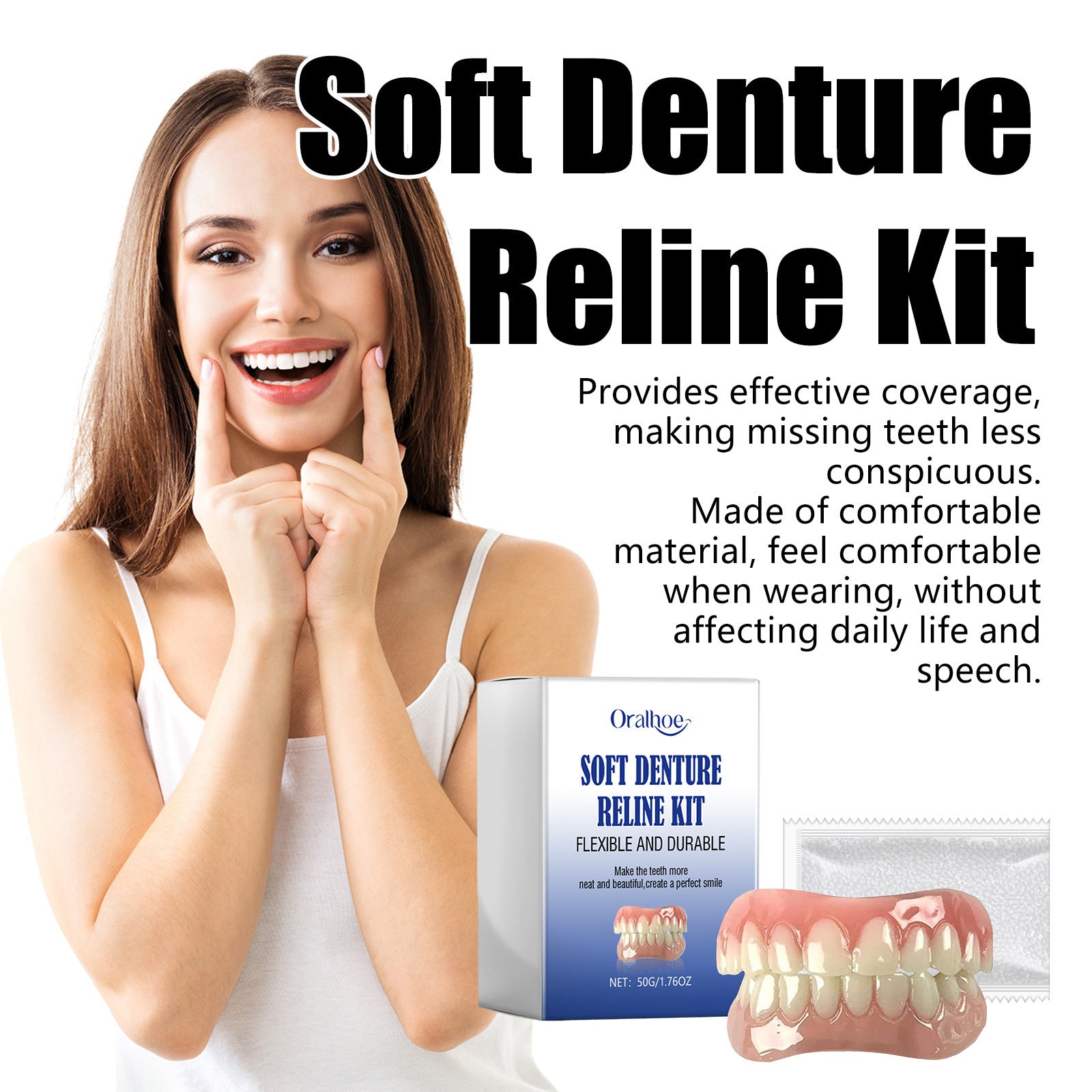 Modified Teeth False Teeth Set