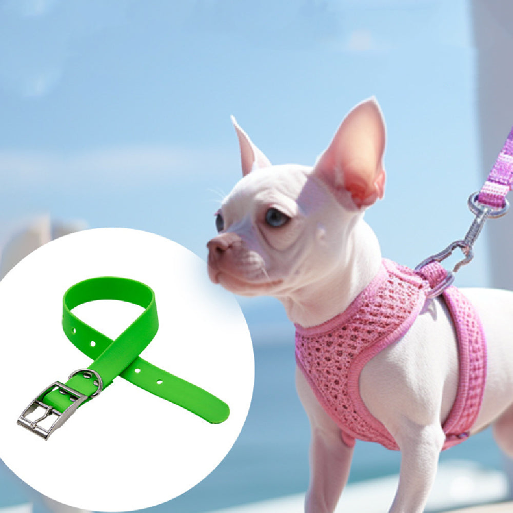 Collier pour chien en PVC en gros, étanche, résistant à l'usure, collier de traction pour chien, fournitures pour animaux de compagnie