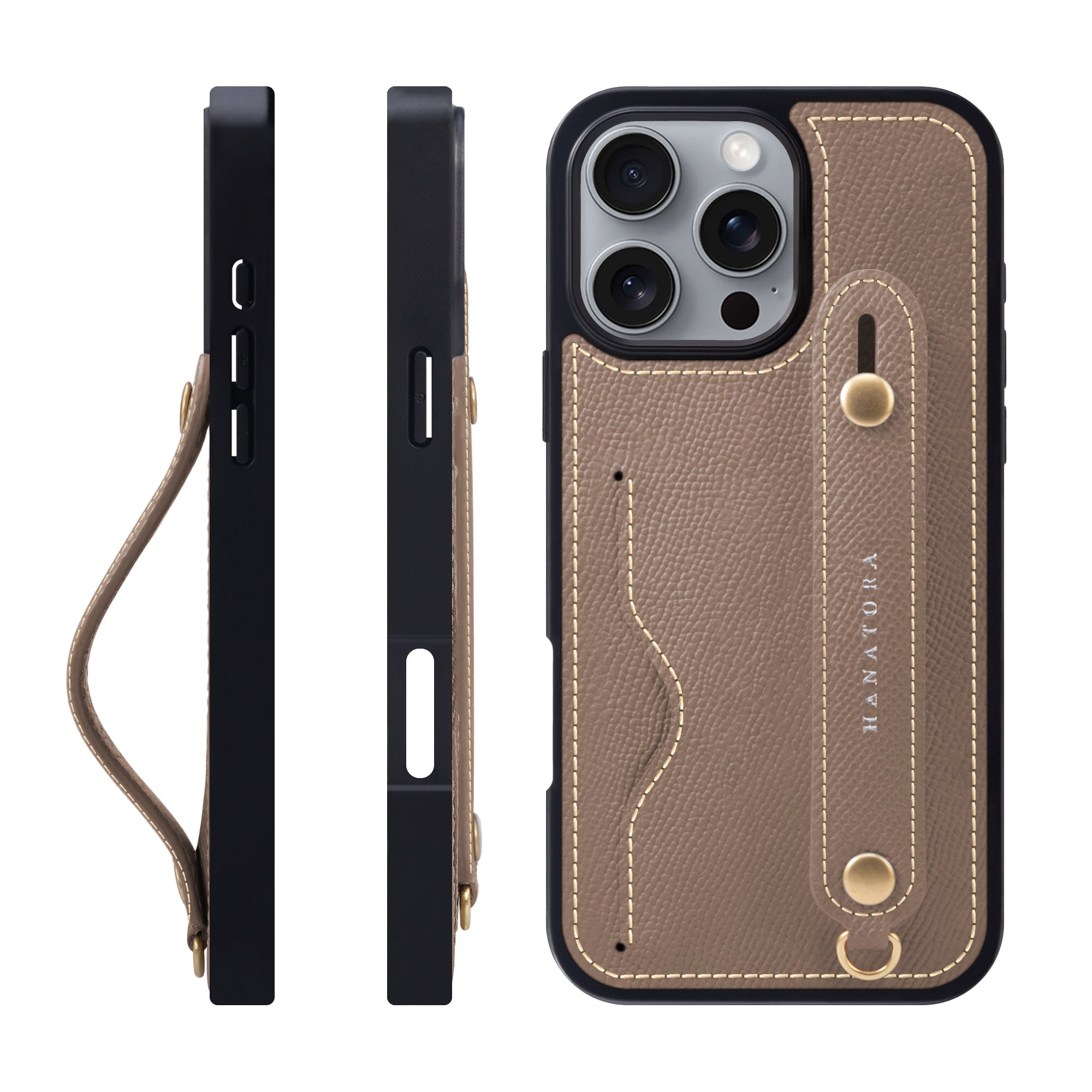 First Layer Cowhide Suitable For IPhone16 Phone Case With Bracket