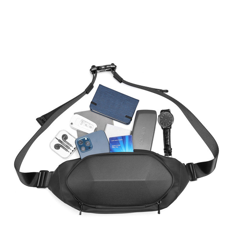Men's Summer Waterproof Hard Shell Small Waist Bag