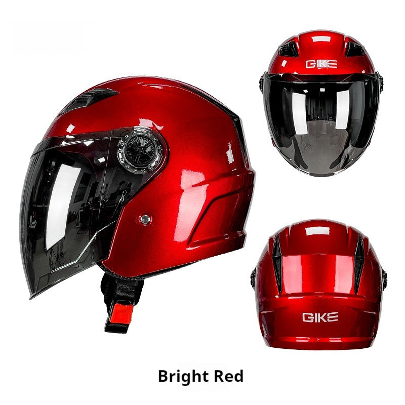 Three-quarter Helmet Foreign Trade Electric Car Motorcycle Four Seasons Universal ABS Helmet