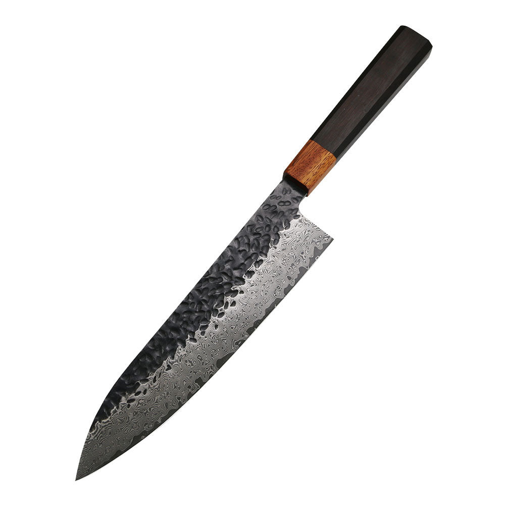 Hammered And Forged Damascus Stainless Steel Kitchen Knife