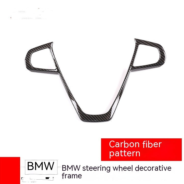Car Steering Wheel Buttons Frame Carbon Fiber Pattern