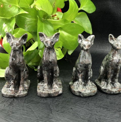 Natural Crystal Stone Carved Cat