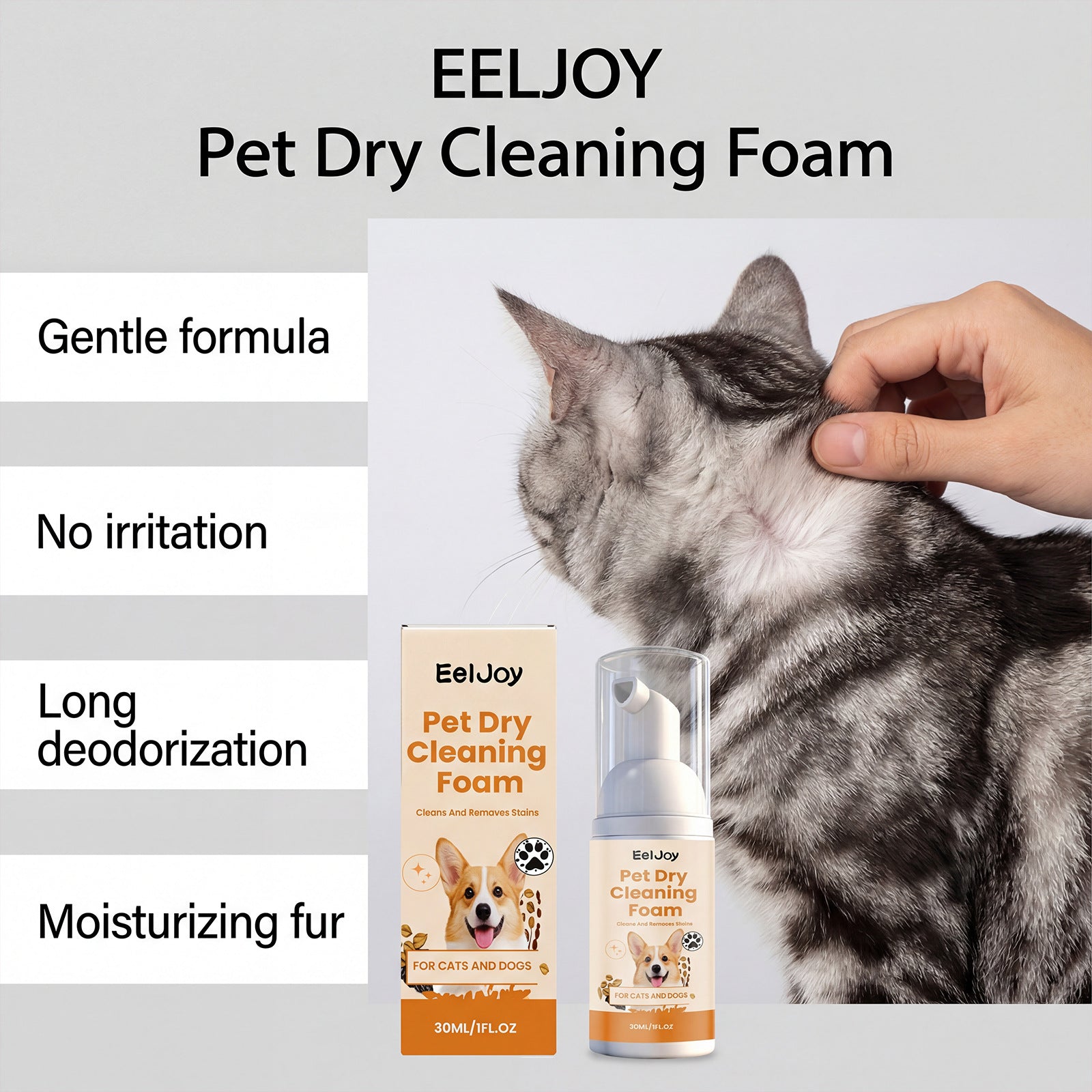 Pet Dry Cleaning Foam