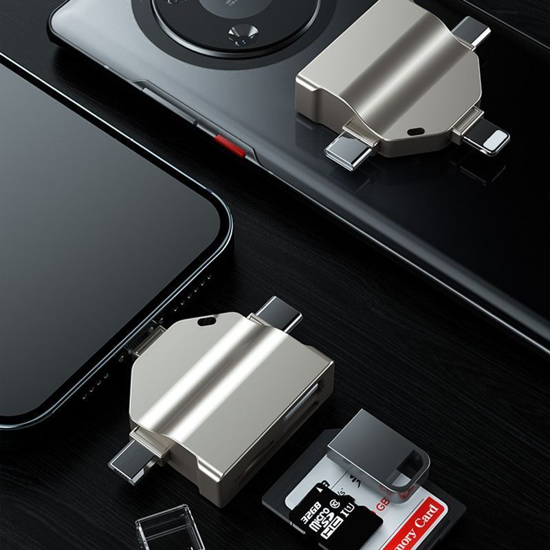 Minimalist All-in-one Universal Card Reader Adapter