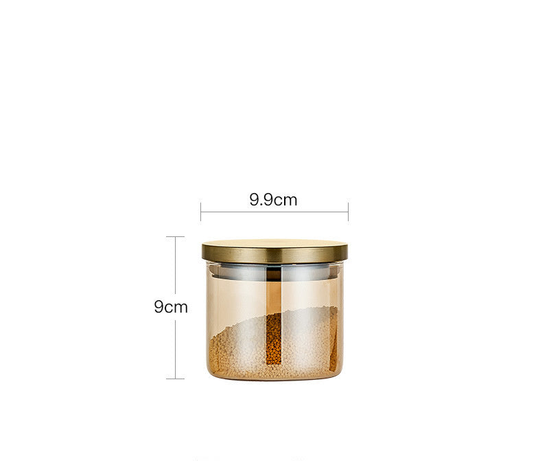 Glass Large Airtight Jar With Lid Moisture-proof Storage Tank Sugar Bowl Tea Can Grain Storage Tank