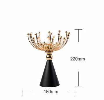 Photophore diffuseur de parfum en métal et céramique
