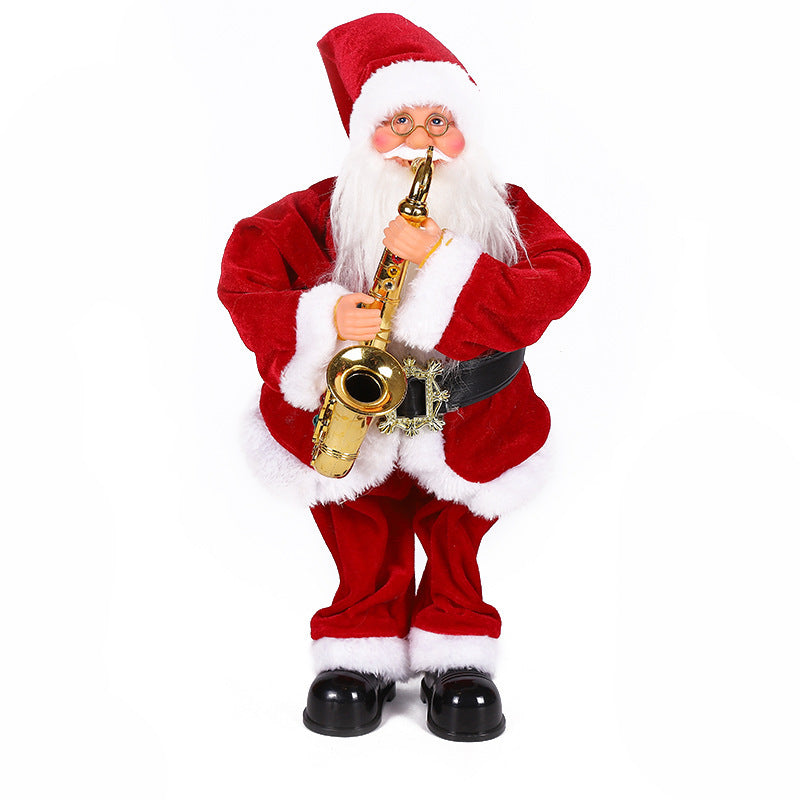 Music Electric Swing Santa Claus Decoration Toys