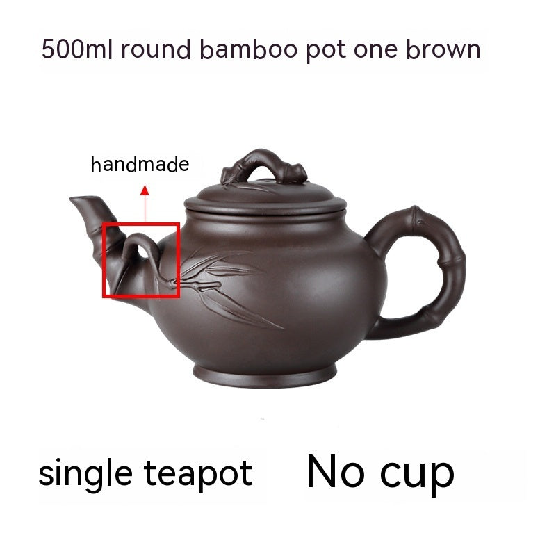 Purple Clay Teapot, Large Capacity, Large Household Kung Fu Tea Set