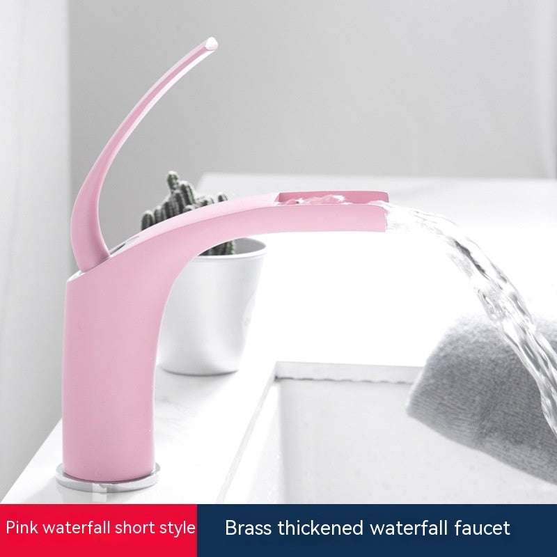Household Wash Basin Copper Hot And Cold Water Faucet