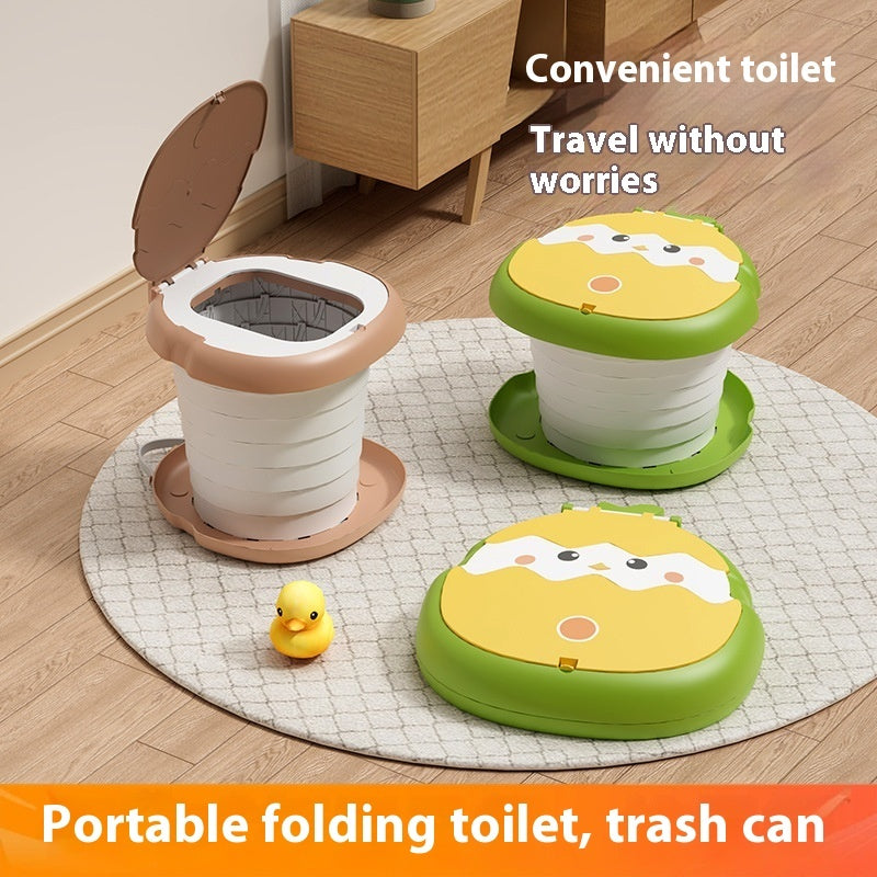 Children's Folding Toilet Camping Travel Portable Outing Toilet