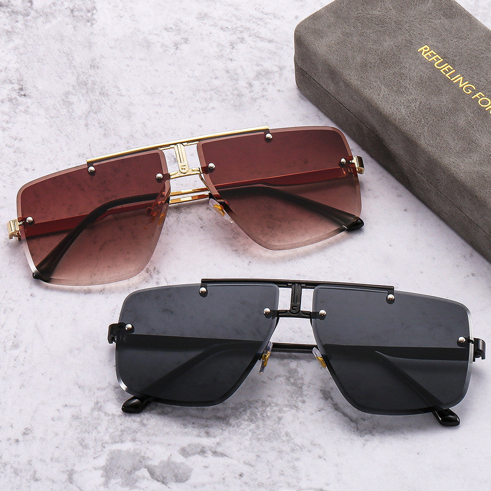 Lunettes de soleil rétro carrées pour hommes
