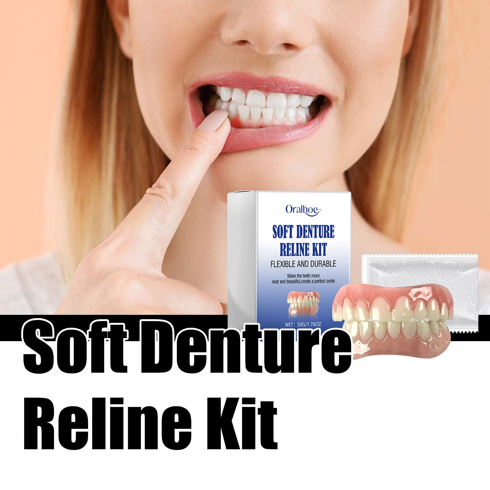 Modified Teeth False Teeth Set