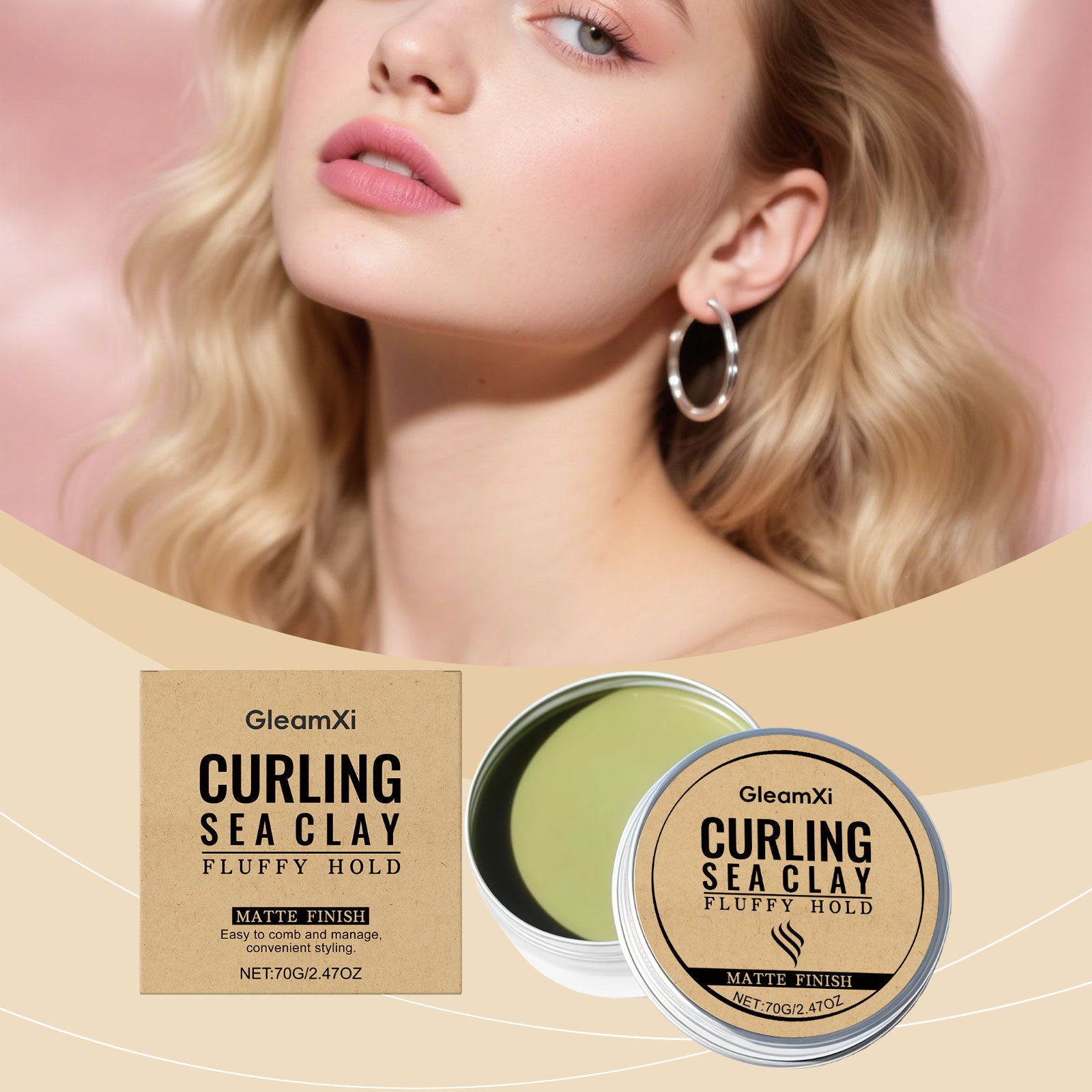Curly Hair Styling Clay