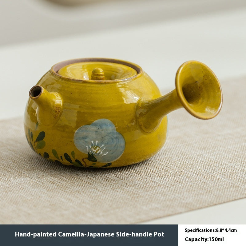 Camellia Tea Set Simple Home Teapot Tea Cup Gaiwan Complex