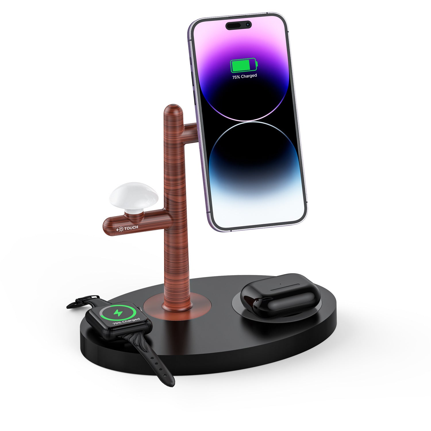 Three in one wireless charger magnet