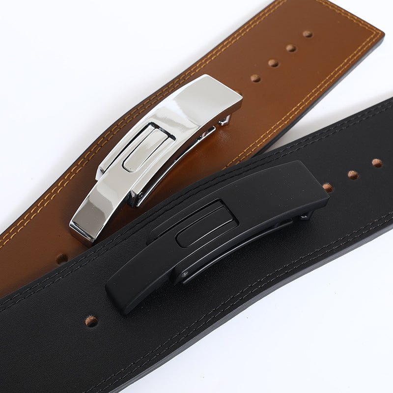 Thick Cowhide Men's Sports Belt