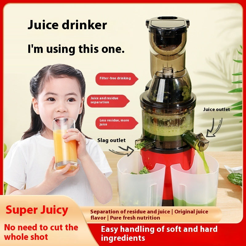 Extracteur de jus multifonction ménager à large goulot avec séparation du jus et de la pulpe