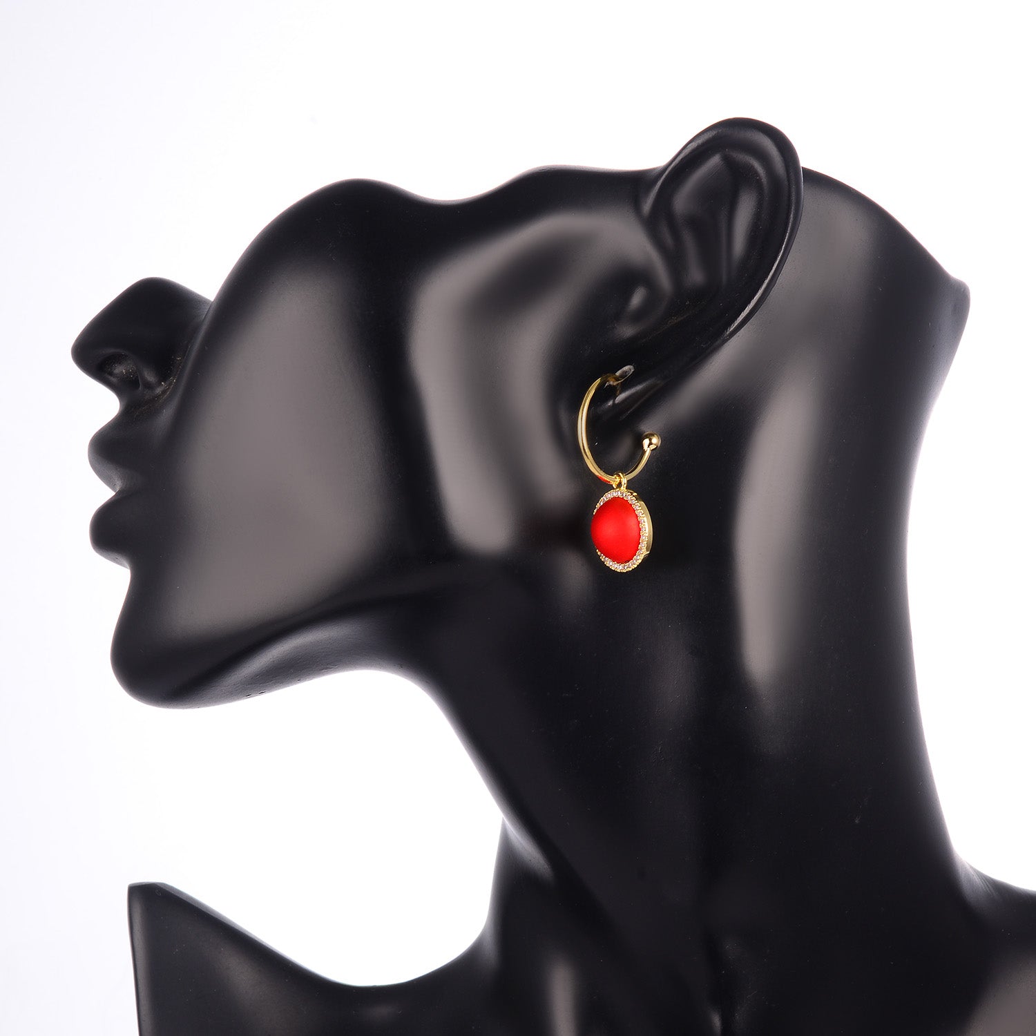 Exaggerated Retro Earrings Cold Wind Irregular Circle Geometric Stud Earrings