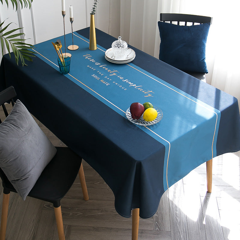 Nappe de table basse en coton et lin, style nordique moderne minimaliste