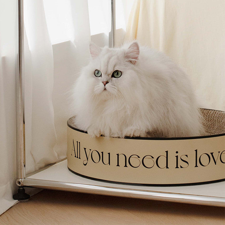 Round Corrugated Paper Wear-resistant Cat Scratching Board