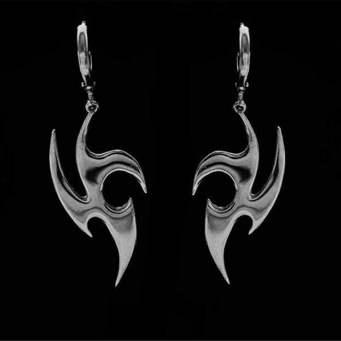 Women's Fashion Hip Hop Flame Earrings