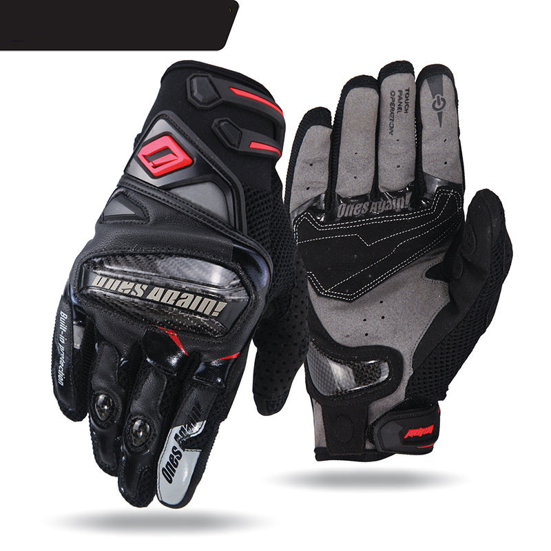 Sunscreen Touch Screen Thin Breathable Anti Fall Riding Motorcycle Gloves