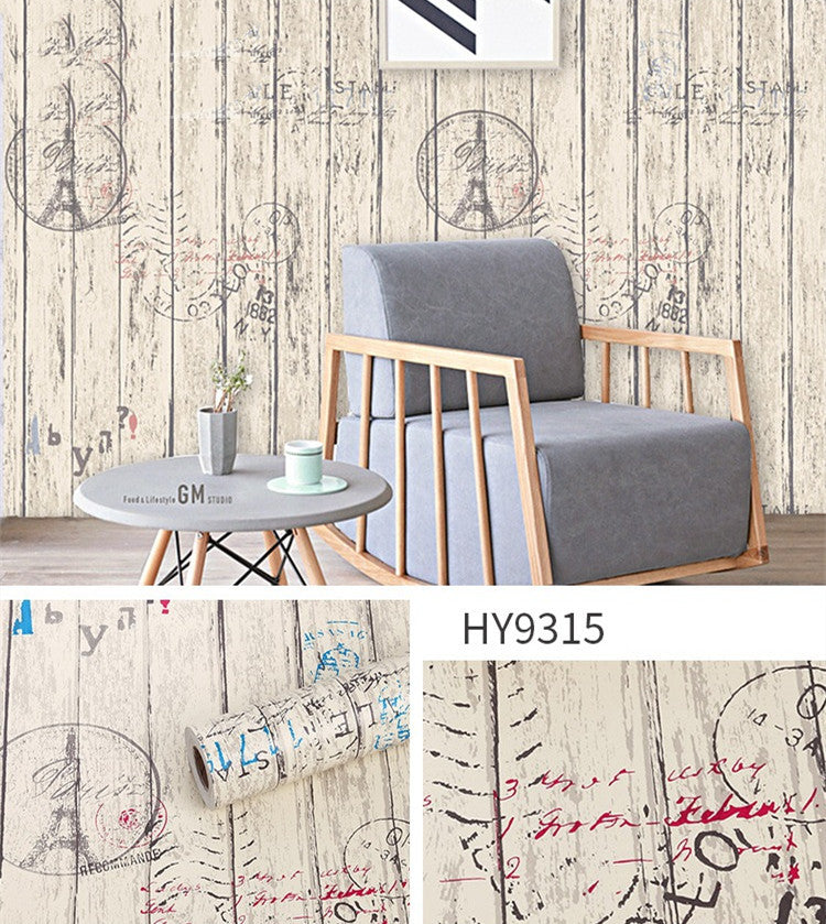 Antique Striped European Wallpaper Waterproof Make Over