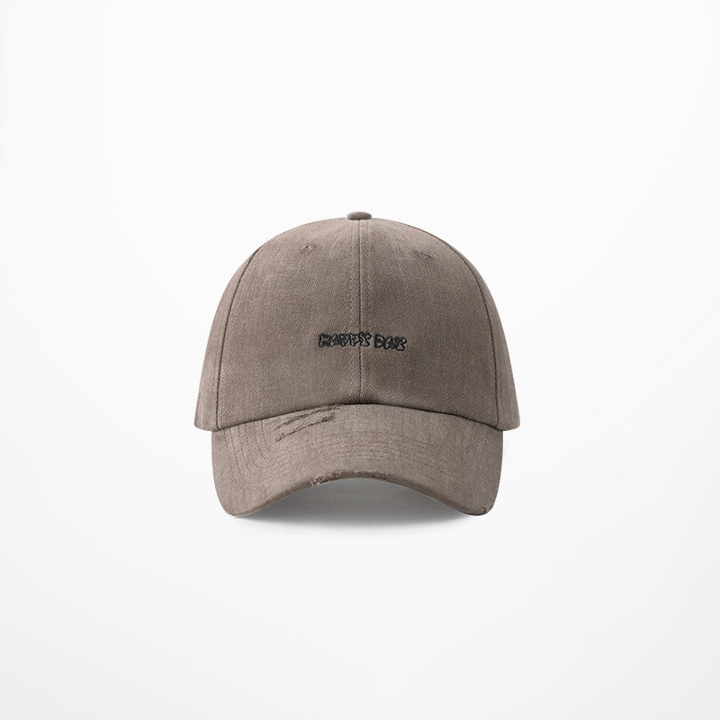 All-match Retro Cap With Curved Brim Spring And Summer