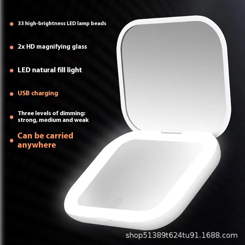 Handheld Folding Beauty Makeup Mirror