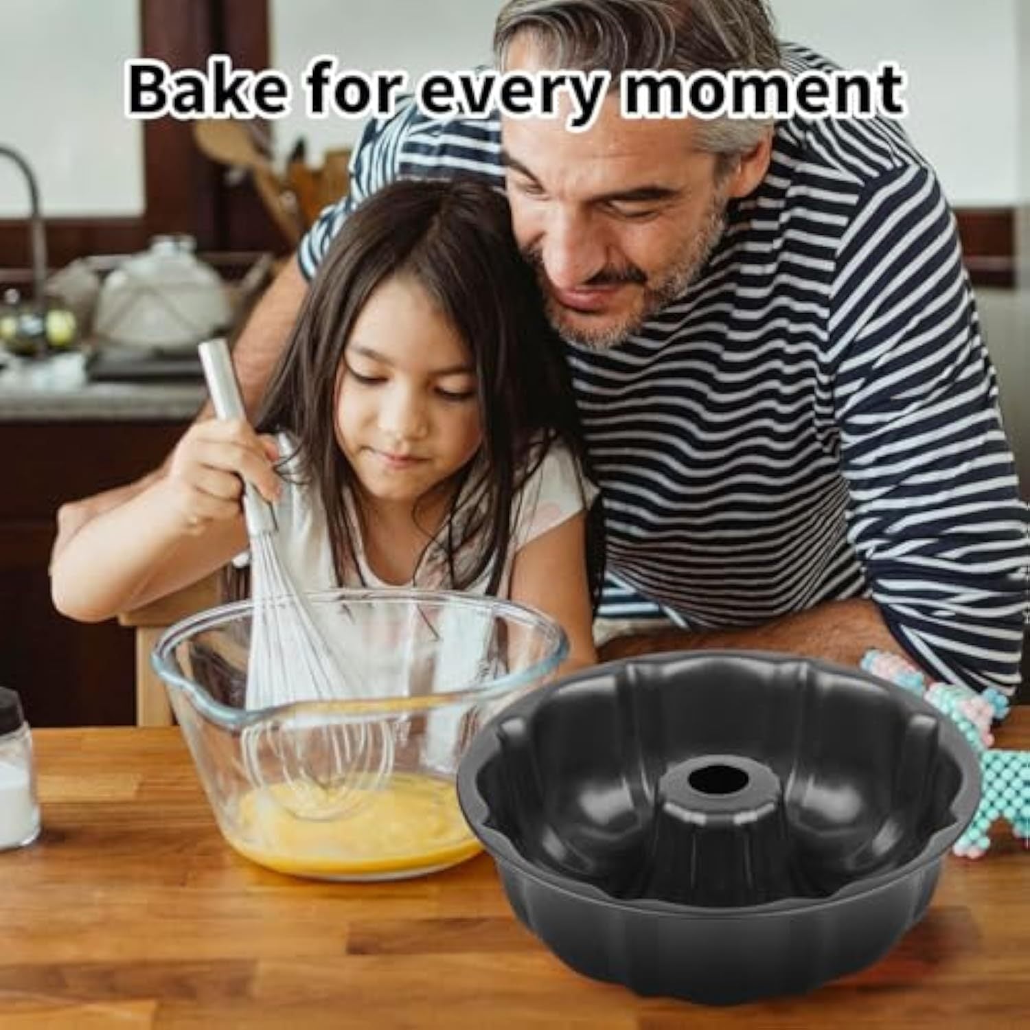 Moule à manqué antiadhésif en acier au carbone robuste, moule à gâteau rond cannelé, moule à cake, moule à bundt, moule à gâteau tube, moule à pâtisserie, moule à gâteau pour gelée
