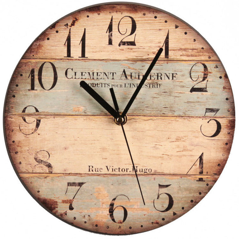 Creativity Simple Retro Home Frameless Wall Clock