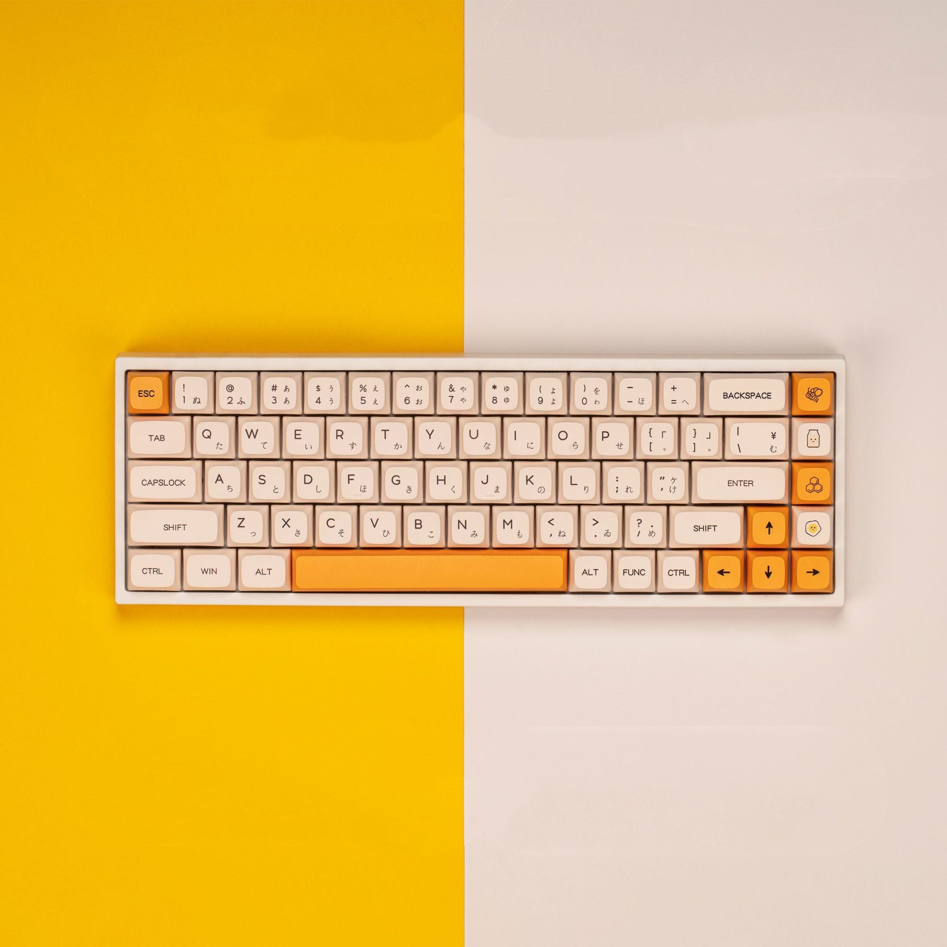 Honey Milk Print Mechanical Keyboard Thermal Sublimation Keycaps