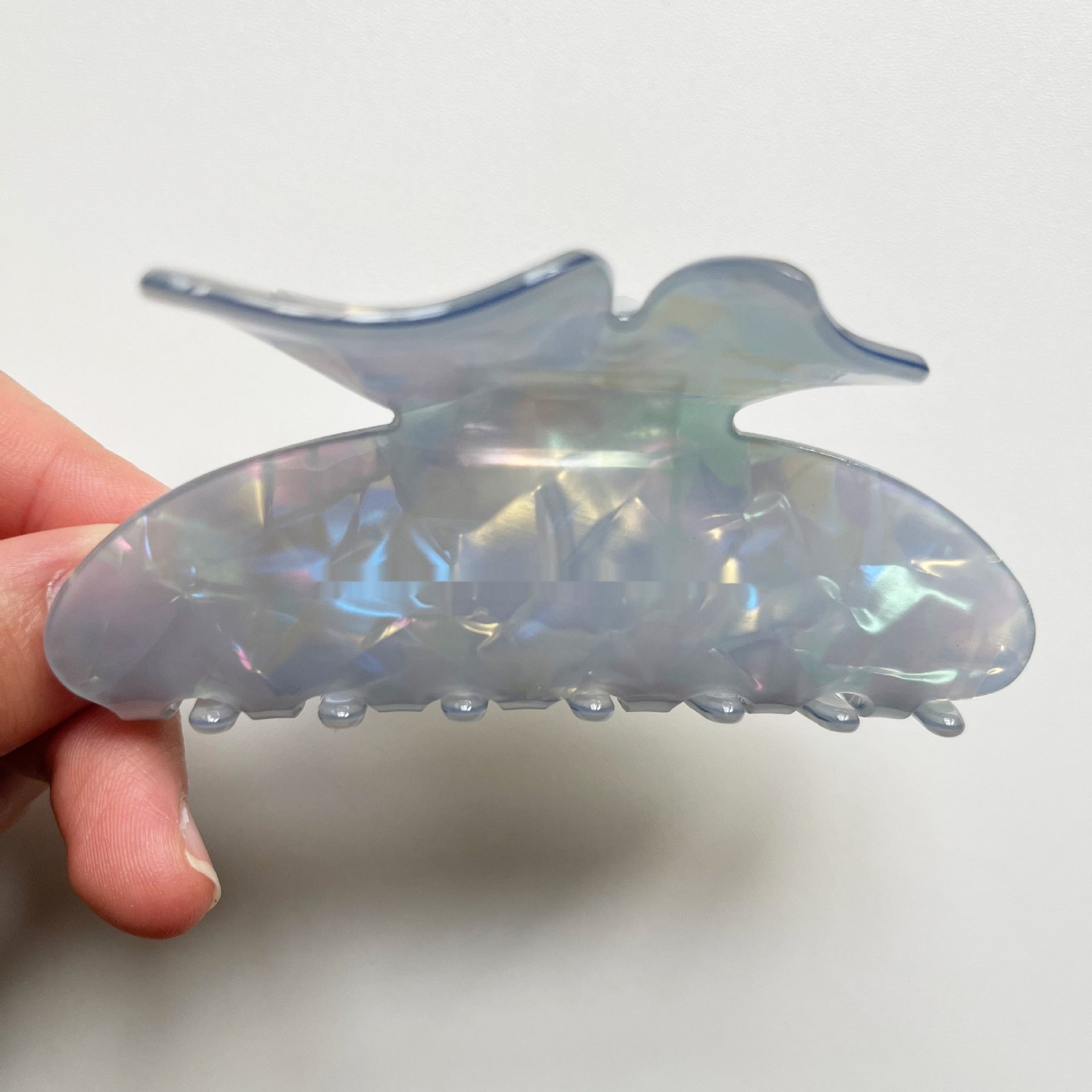 Acrylic Butterfly Grip Colorful Shark Clip