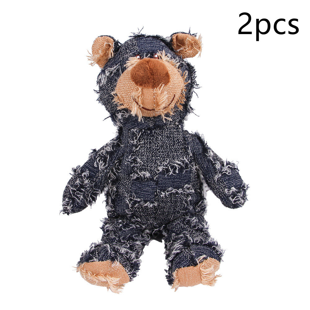 Molar Sound Plush Tooth Cleaning Dog Toy