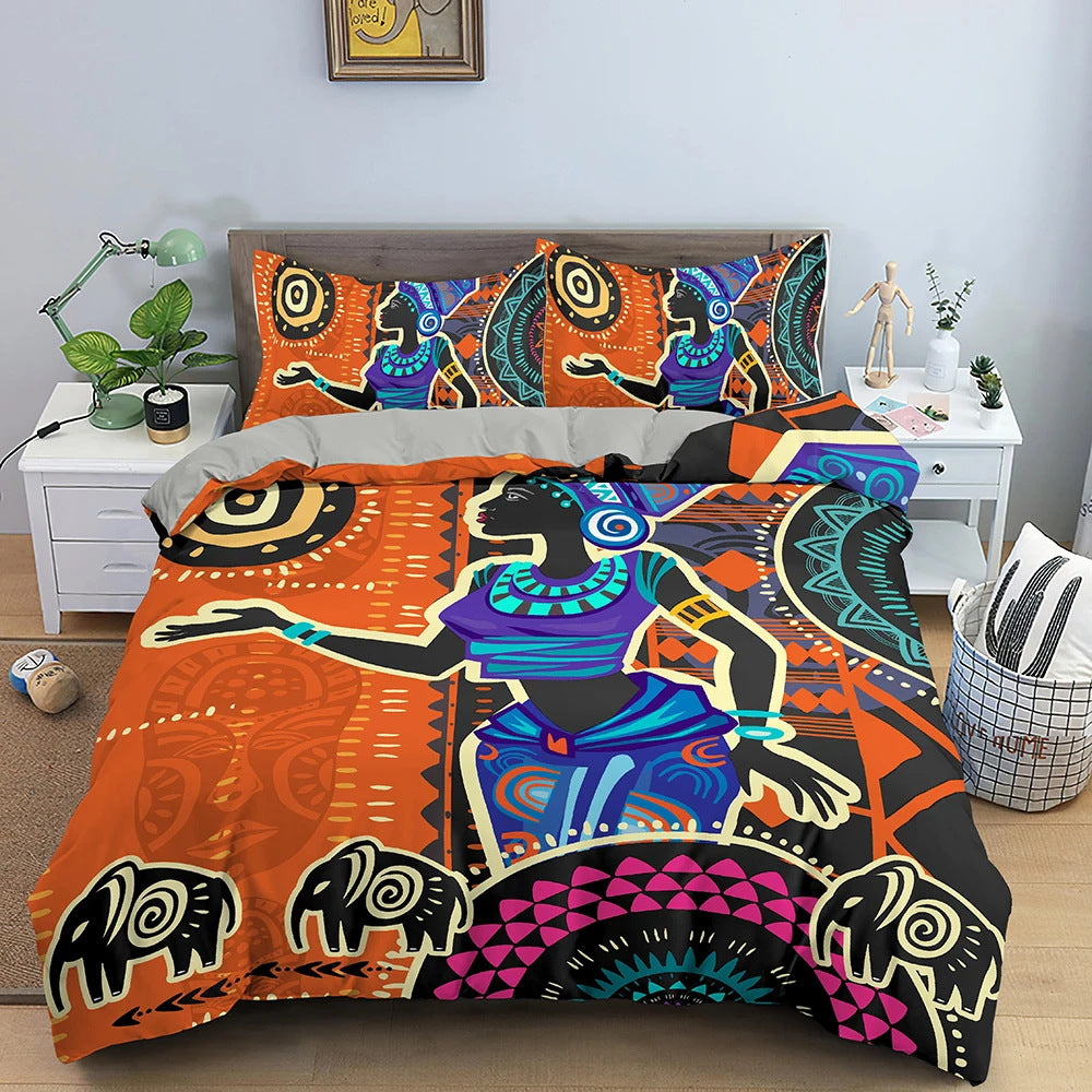 African National Bedding Suit With Pringting