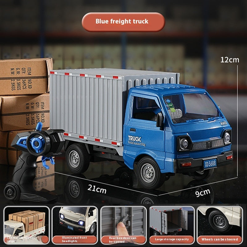 Remote Control City Truck Car Drift Car Cargo Liuzhou Car Tail Spray Simulation Light