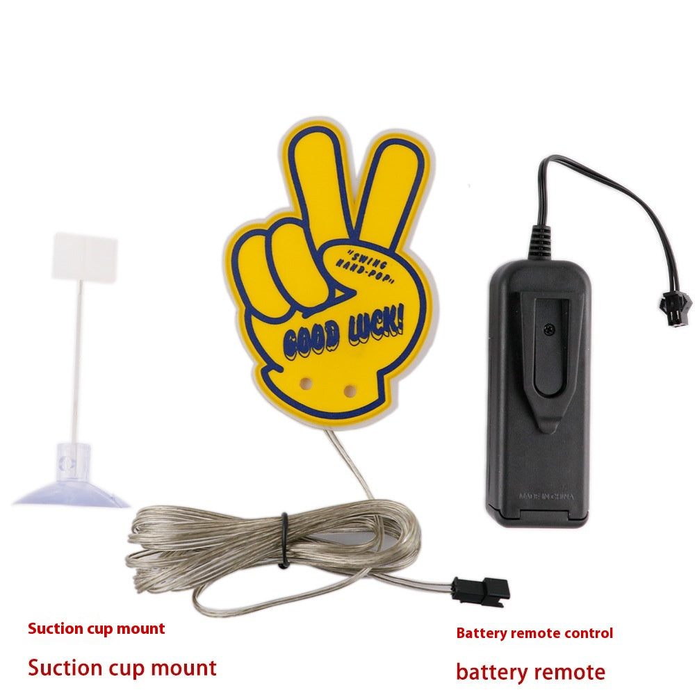 Car Dynamic Swing Interior Hanging Decorative Light Cartoon Battery Version Decorations