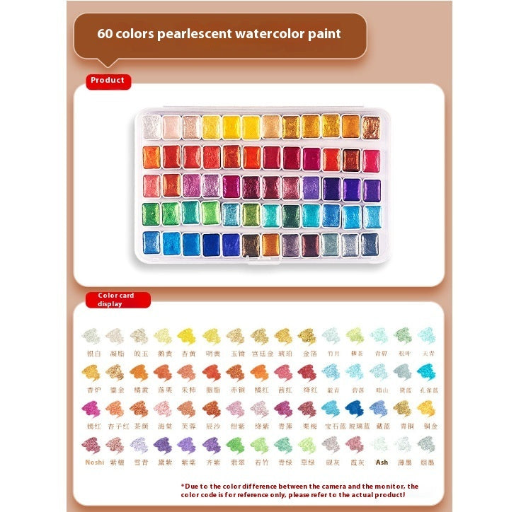 Pearlescent Paint Art Raw Solid Watercolor
