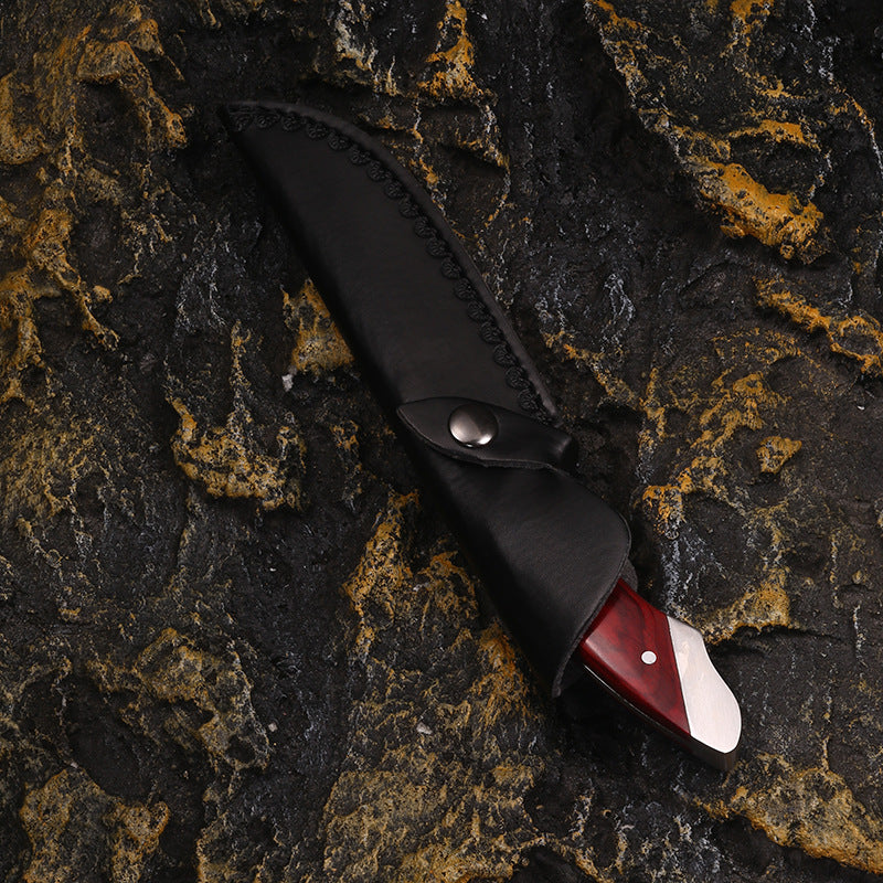 9 Chrome Integrated Steel High Hardness Outdoor Survival Knife