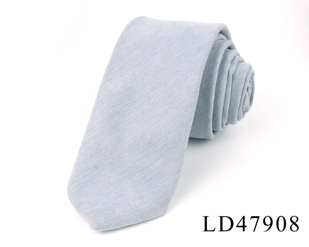 Suede Narrow 6cm Candy Suit Accessories Tie