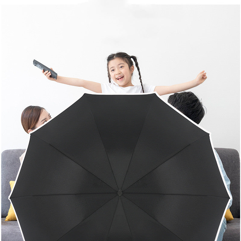 Ten-bone Automatic Reverse Folding Umbrella Windproof Car Three-fold Reverse