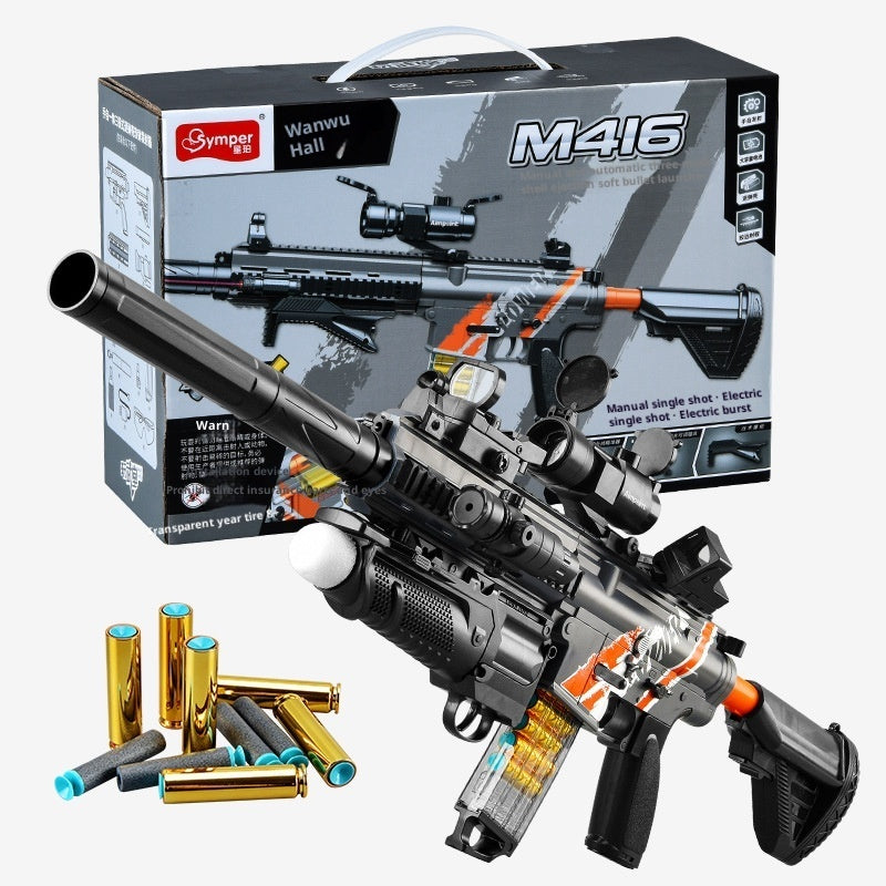 M416 Throw Shell Soft Bullet Gun AMT Toy Can Launch Boy