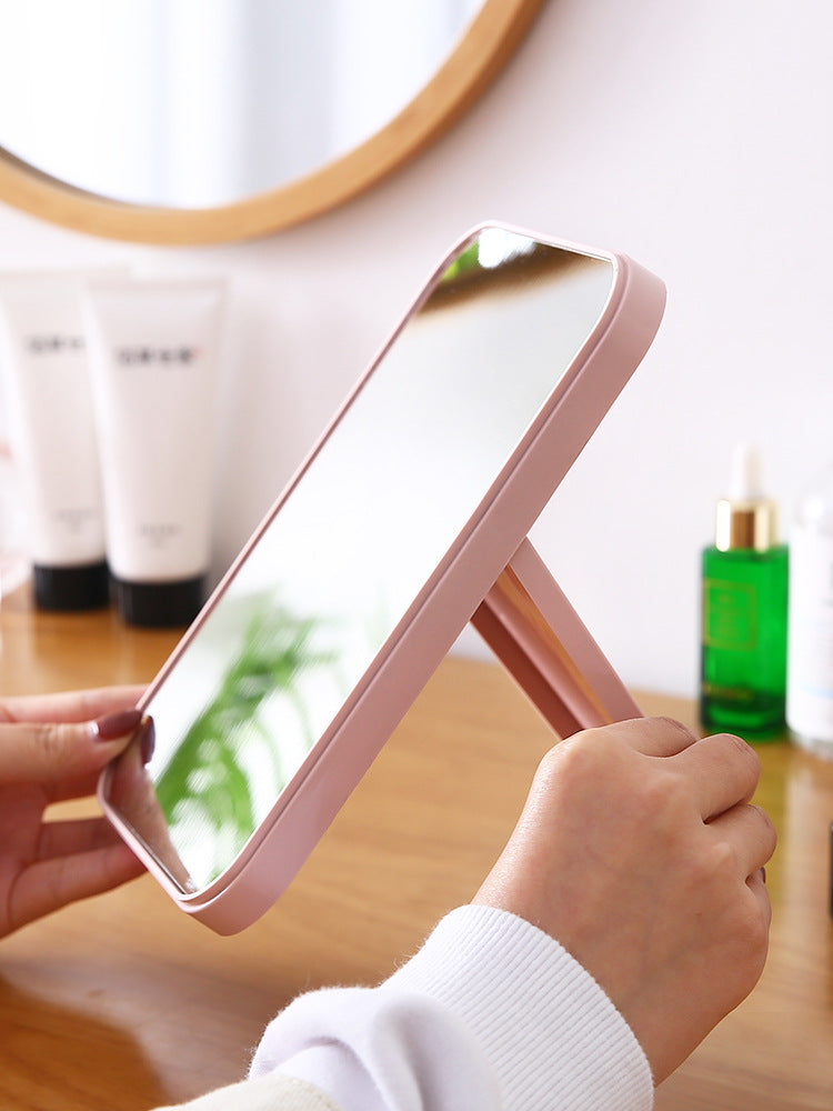 Bedroom Portable Folding Mirror Simple Square Makeup Mirror