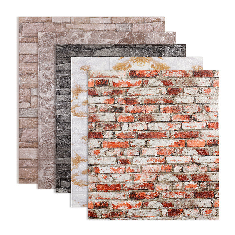 10pcs 3D Brick Wall Sticker DIY Wallpaper For Living Room