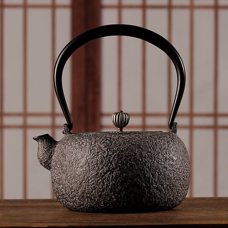 Sand Iron Uncoated Teapot Home Office Leisure