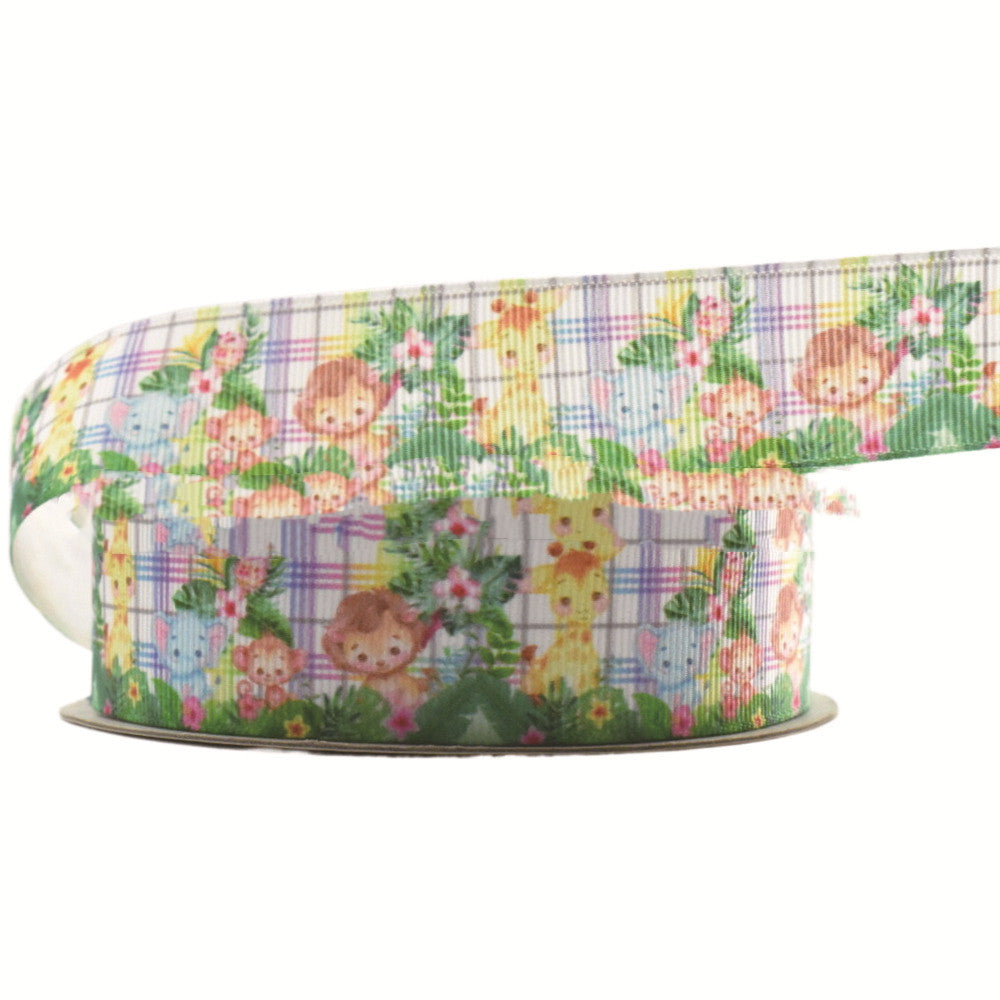 Small Animal Cartoon Printing Ribbon Hair Accessories