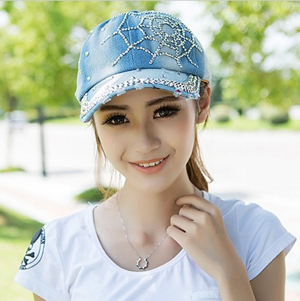 Spider Web Rhinestone Hot Rhinestone Fashion Cap