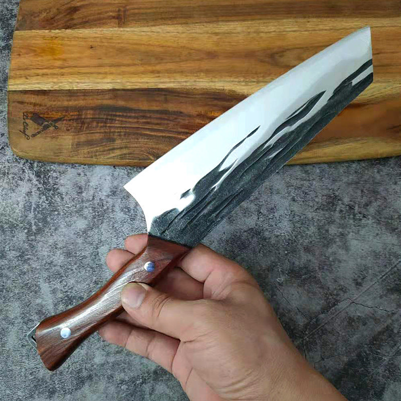 Forged Hammered Stainless Steel Kitchen Knife
